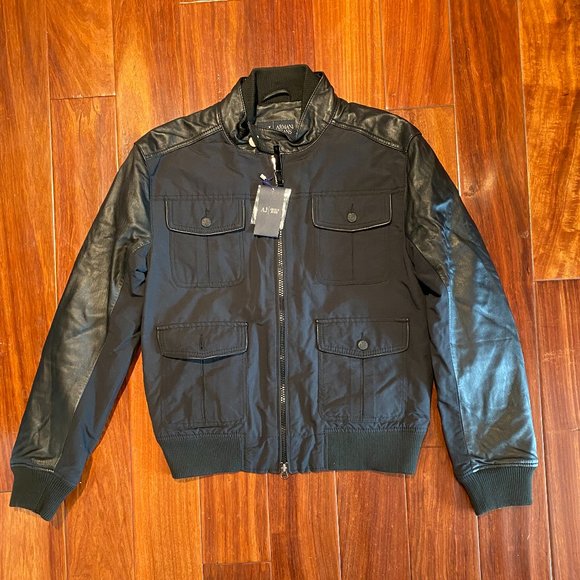 Geletterdheid niet verwant Stuwkracht Armani Jeans | Jackets & Coats | Armani Jeans Men Leather Jacket Size Large  | Poshmark